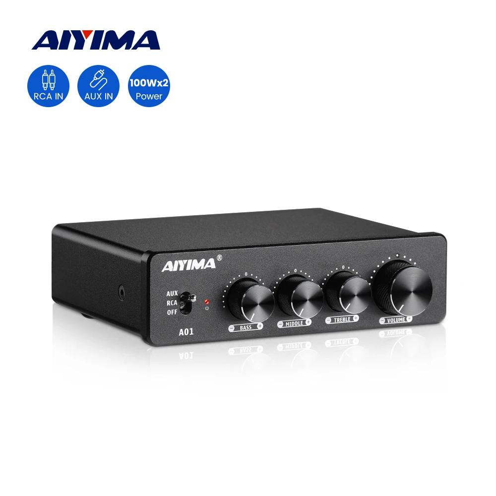 AIYIMA-오디오 A01 TPA3116 파워 앰프 클래스 D HIFI 사운드 앰프 할인이벤트