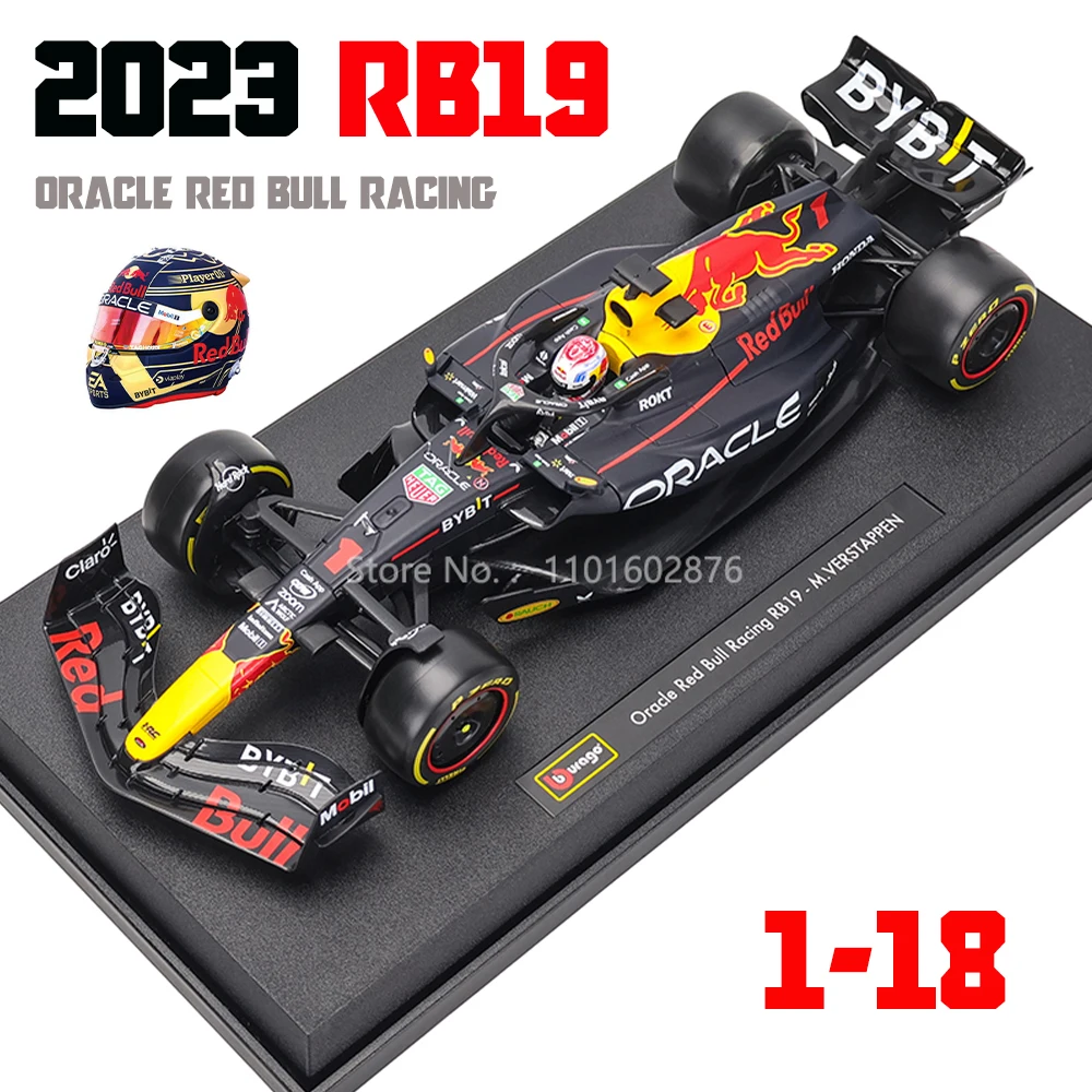 Bburago 1:18 2023 F1 레드불 레이싱 RB19 1 # Verstappen 11 # Perez 레이싱 모델 시뮬레이션 자동차 모델 후기