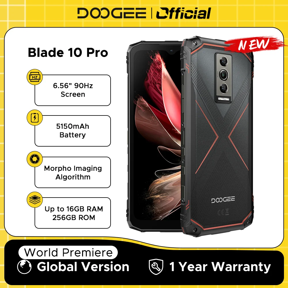 DOOGEE Blade10 Pro 견고한 휴대폰 후기