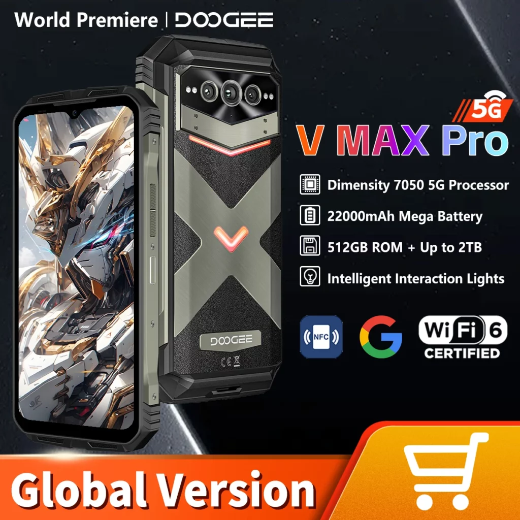 DOOGEE V MAX PRO 견고한 스마트폰 알리 상품 추천