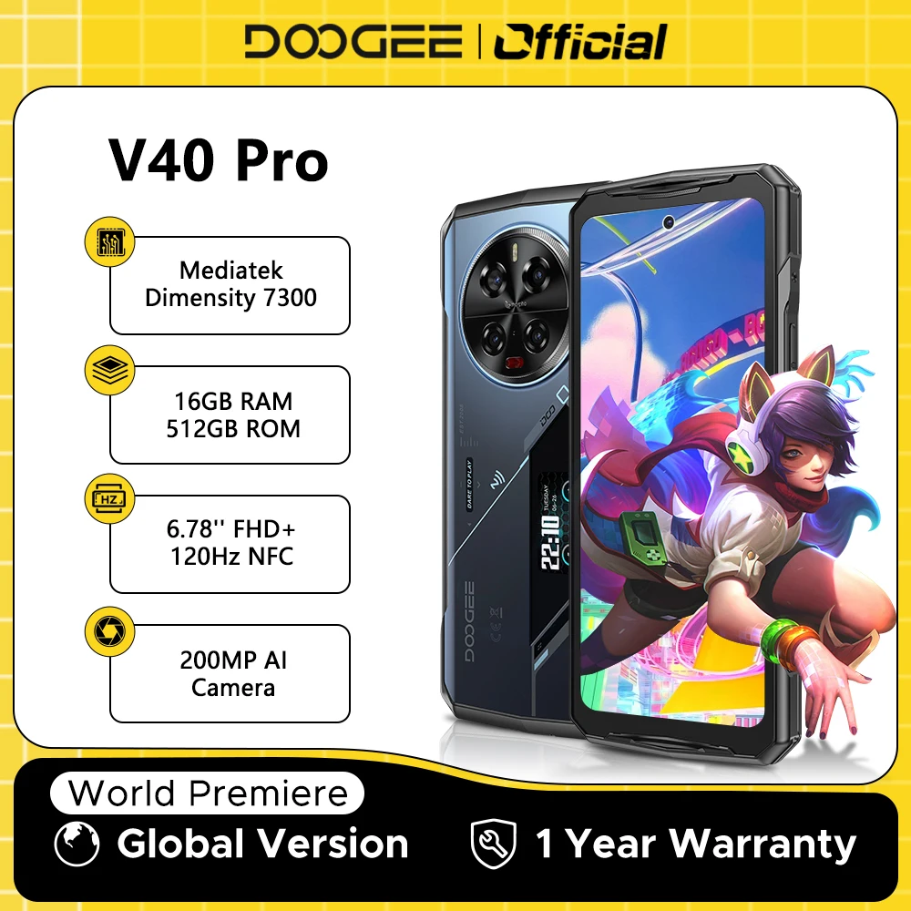 DOOGEE V40 프로 5G 러기드 폰 알리 상품 추천