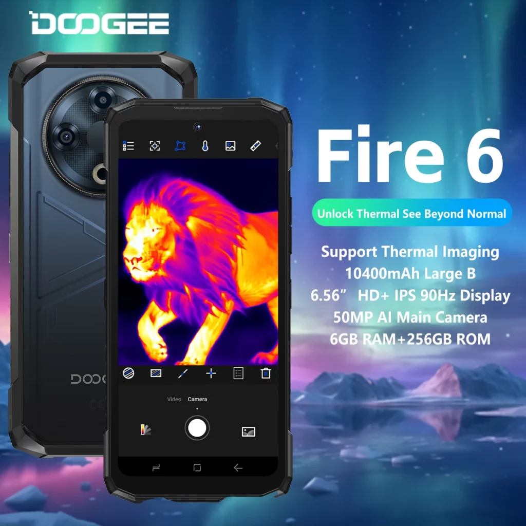 DOOGEE Fire 6 견고한 휴대폰 알리 상품 추천